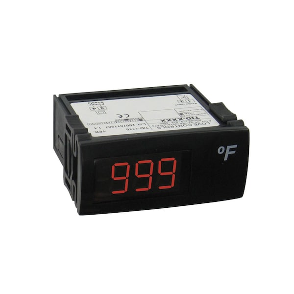 Temperature/process indicator, Degrees C, PTC thermistor input, 24 VAC/DC.